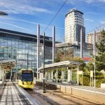 Manchester Metrolink tram at Media City UK