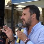 Italy : The italian politic Matteo Salvini talks in Salerno,August 26,2020.