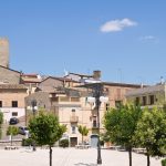 Panoramic view of Biccari. Puglia. Italy.