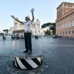 VIGILE E PODIO TORNATO A ROMA