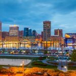 Baltimore at night