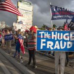 Demonstration supporting Trump in Miami, Florida