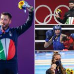 COMBO OLIMPIADI – MEDAGLIATI DI OGGI 31 LUGLIOA sinistra in verticale Mauro Nespoli, a destra in alto Antonino Pizzolato, al centro Irma Testa e in basso Simona Quadarella.
