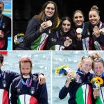 COMBO OLIMPIADI – MEDAGLIATI DI OGGI – aggiornamento
A sinistra in verticale Gregorio Paltrinieri, a destra in alto Fioretto a squadre femminile, in basso a sinistra Stefano Oppo e Pietro Ruta, in basso a destra Valentina Rodini e Federica Cesarini