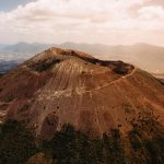 Vesuvius volcano from the air
