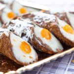 Sicilian cannoli. typical sicilian sweet