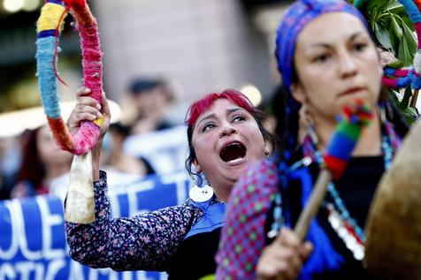 Pro-Mapuche protest in Chile