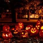 Lighted Halloween Pumpkins