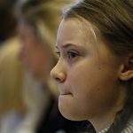Swedish environmental activist Greta Thunberg attends a conferen