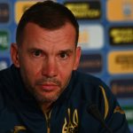 Press conference of head coach of Ukraine national team Andrii Shevchenko before football match vs North Ireland.