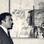 Galleria Il Carpione: Ugo Tognazzi all’inaugurazione della mostra di quadri a lui ispirata