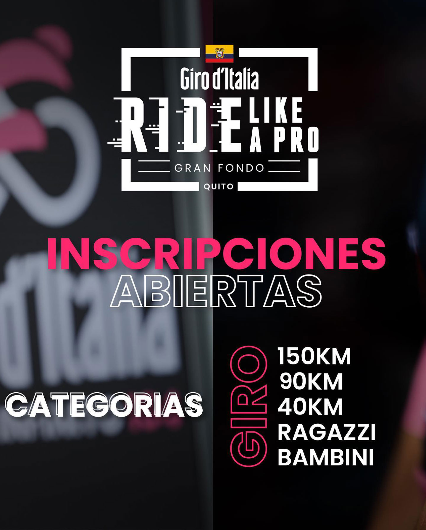 ECUADOR. Il Giro d'Italia arriva a Quito con la sua Gran Fondo Gente