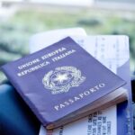 Passaporto italiano Foto Marka