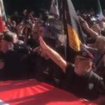 Marcia su Roma: manifestazione si chiude con saluti romani