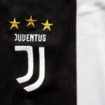 Calgary, Alberta, Canada. July 10, 2020. Juventus F.C. close up to their jersey logo
