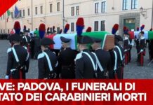 “Hanno servito la patria con amore”, funerali di Stato per i tre carabinieri morti nell’esplosione di Castel D’Azzano