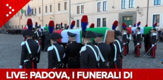 “Hanno servito la patria con amore”, funerali di Stato per i tre carabinieri morti nell’esplosione di Castel D’Azzano