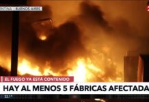 Forte esplosione in una zona industriale di Buenos Aires