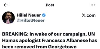 Mentre Bologna le regala la cittadinanza, la Georgetown University chiude i rapporti con Francesca Albanese