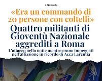 Acca Larentia, il video dell’aggressione ai militanti di Gioventù Nazionale